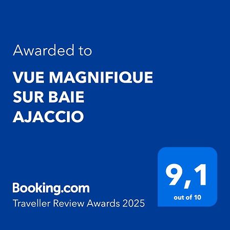 Vue Magnifique Sur Baie Ajaccio Appartement Porticcio  Buitenkant foto
