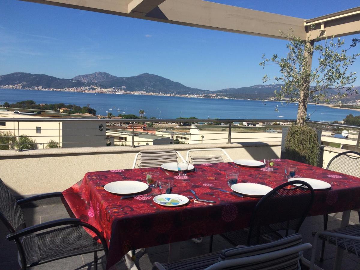 Vue Magnifique Sur Baie Ajaccio Appartement Porticcio  Buitenkant foto